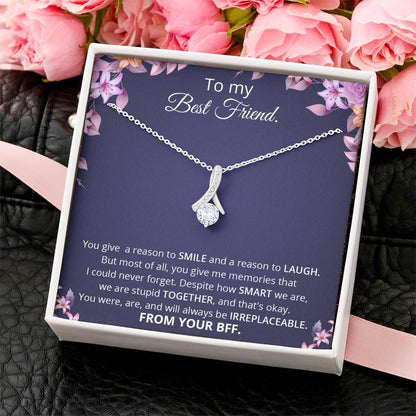 To My Best Friend Thank You Gift  Souls Sisters Necklace  Bff Necklace  Best Friend Gift  Best Friend Jewelry  Friends Forever Quotes Alluring Beauty Necklace