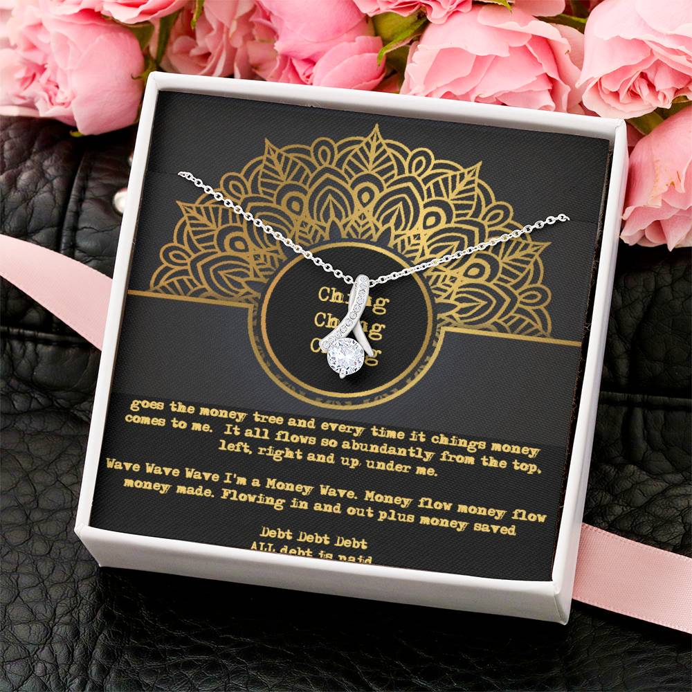 Ching Ching Ching Goes The Money Tree Daily Mantra Alluring Beauty Bling Prosperity Necklace Alluring Beauty Necklace