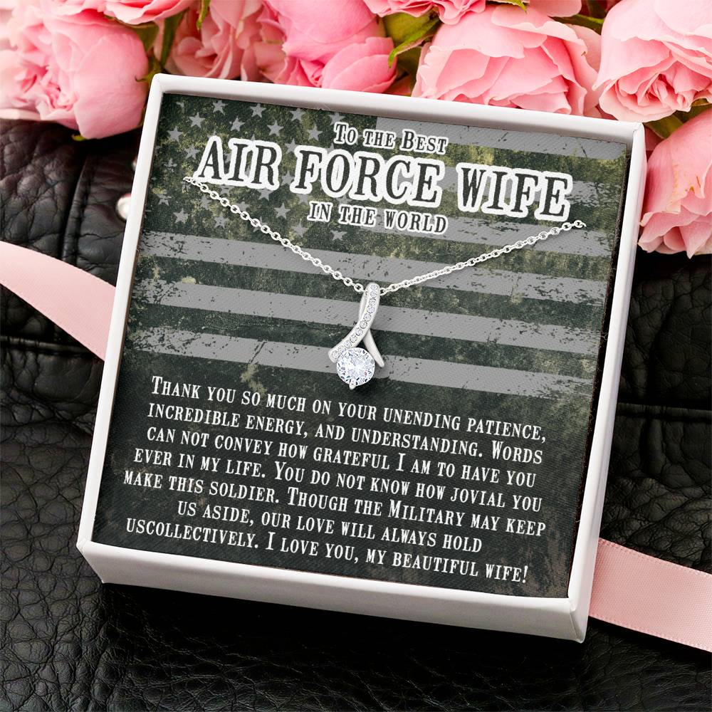 Beautiful Sparkly Pendant Air Force Wife Alluring Beauty Necklace