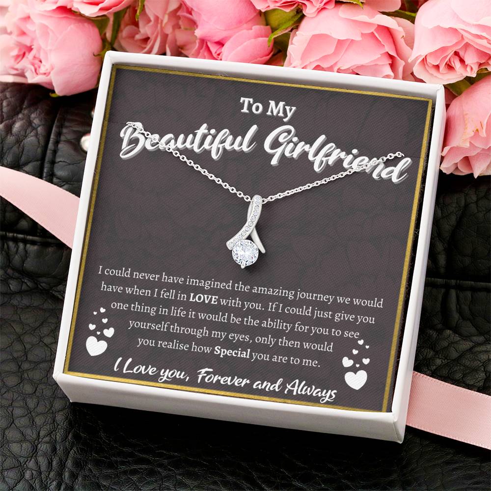 To My Beautiful Girlfriend Alluring Beauty Necklace Alluring Beauty Necklace