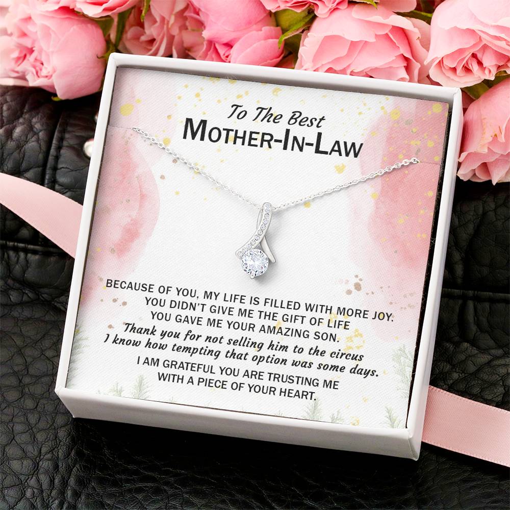 Gift For Mother-In-Law - My Life Is Filled With More Joy 3 - Alluring Alluring Beauty Necklace