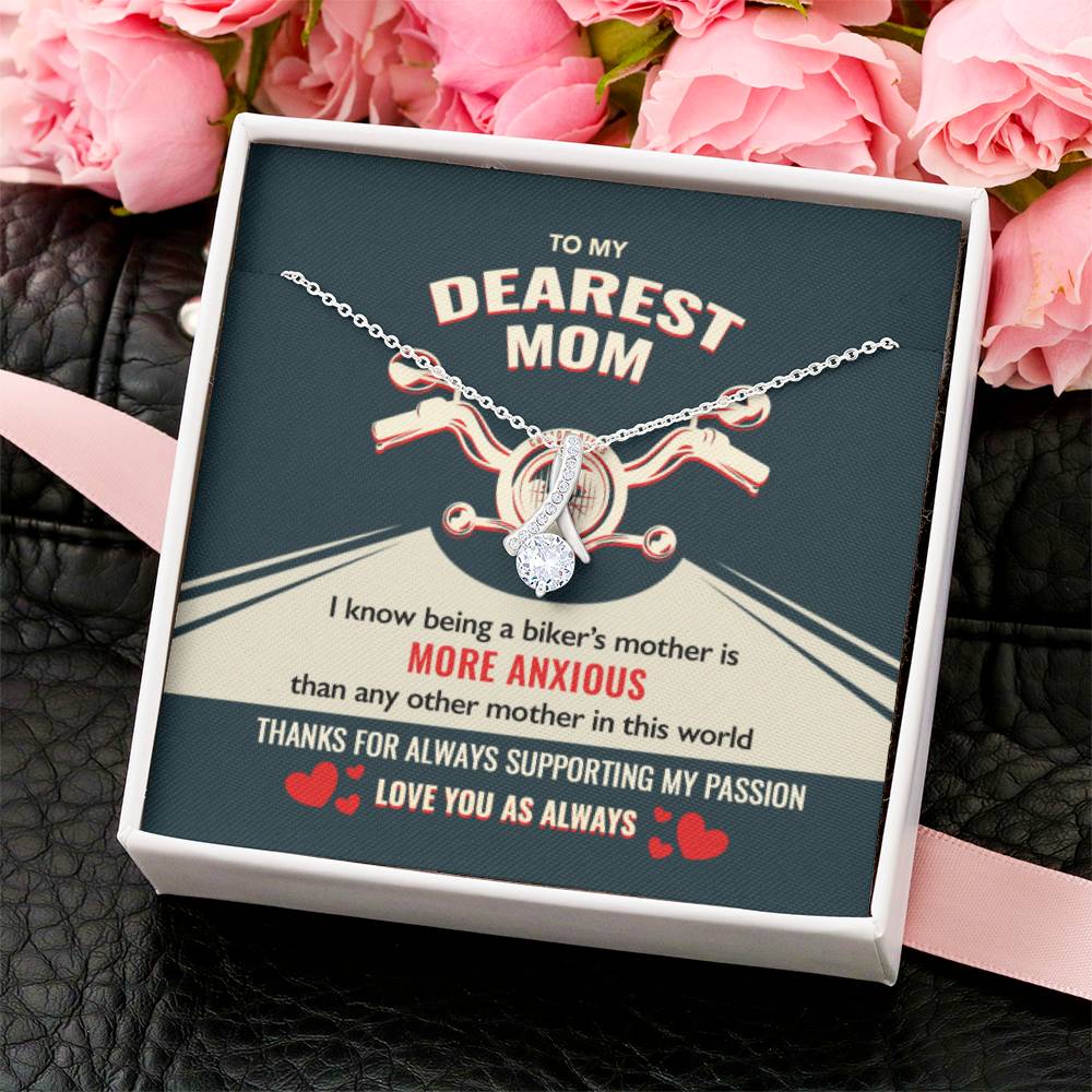 Biker's Mother Gift - Supporting My Passion - The Alluring Beauty Necklace Alluring Beauty Necklace