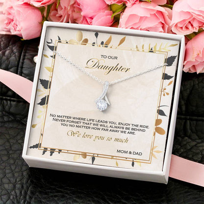 Alluring Beauty Necklace To Your Daughter – From Mom & Dad With Love – Jewelry Gift B2d6t4 Alluring Beauty Necklace