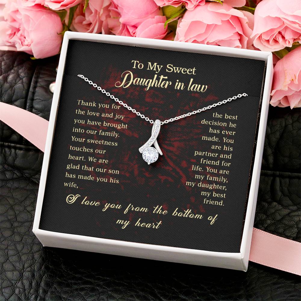 Alluring Beauty Necklace - For Daughter In Law Alluring Beauty Necklace