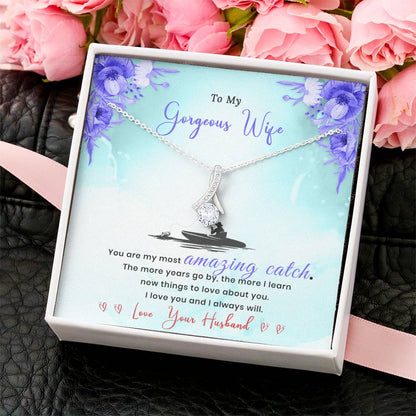Gift From Fishing Husband Alluring Beauty Necklace