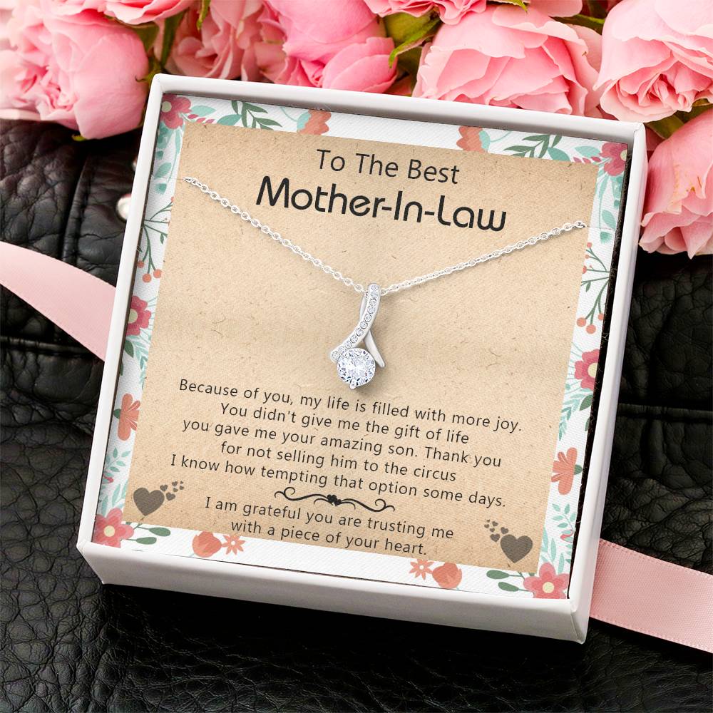Gift For Mother-In-Law - My Life Is Filled With More Joy - Alluring Alluring Beauty Necklace