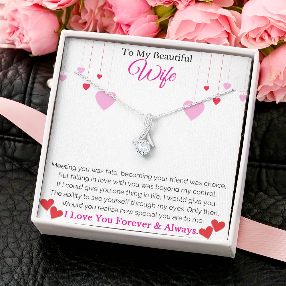 To My Beautiful Wife Alluring Beauty Necklace(1)