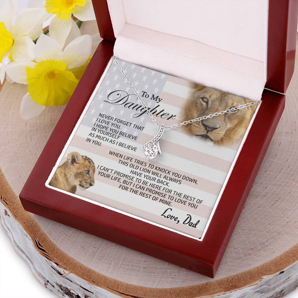 Best Gift For Daughter From Dad Alluring Beauty Shineon Necklace With Pod Message Card 1  Alluring Beauty Necklace