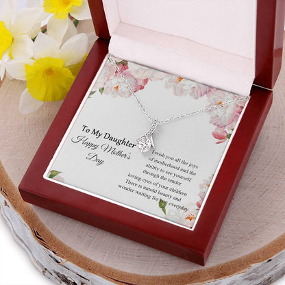 To My Daughter - Happy Mother's Day - Gift For Daughter - Mothers Day Gift From Daughter Mom Gift From Son Mom Necklace Alluring Beauty Necklace