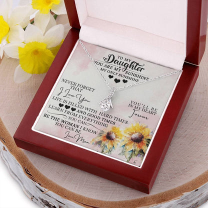 To My Daughter - Alluring Beauty Necklace For Gift - Gift For Daughter Alluring Beauty Necklace
