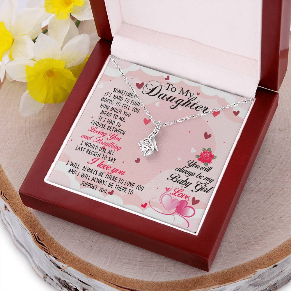 Best Daughter In World Alluring Beauty Necklace