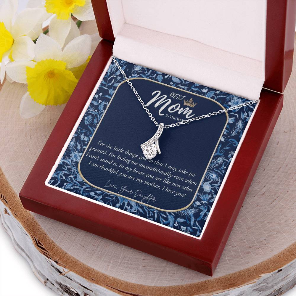 Best Mom In The World Necklace Badass Mom Gift Beautiful Mom Gift Best Mom Gift Mother’S Day Gift Birthday Gift For Mom Alluring Beauty Necklace