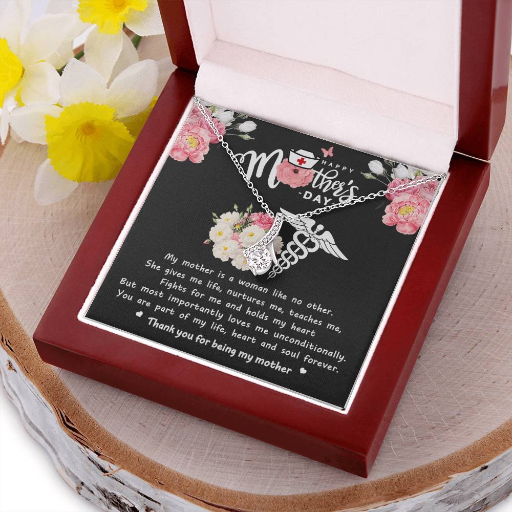 Mother's Day Medical Necklace Alluring Beauty Necklace