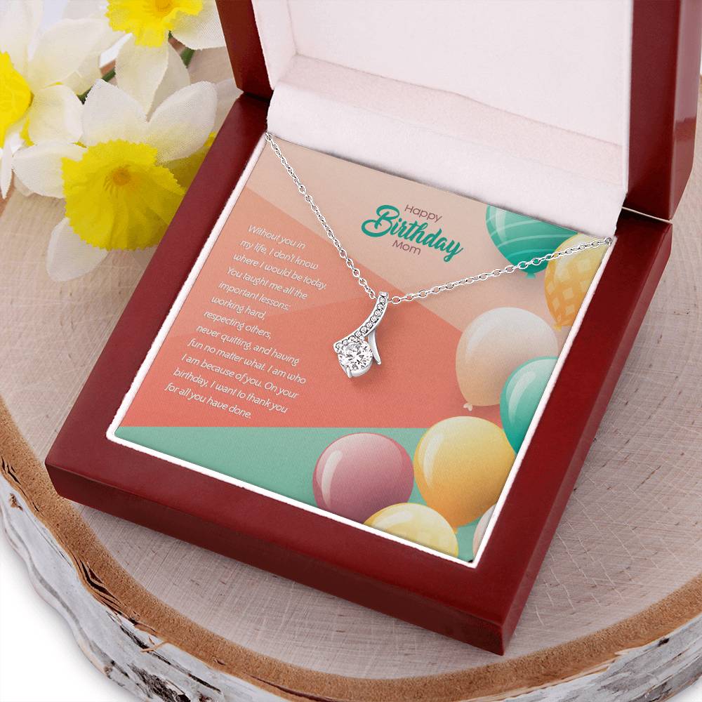 Birthday Edition Thank You Mom! For All You've Done - Alluring Necklace Alluring Beauty Necklace