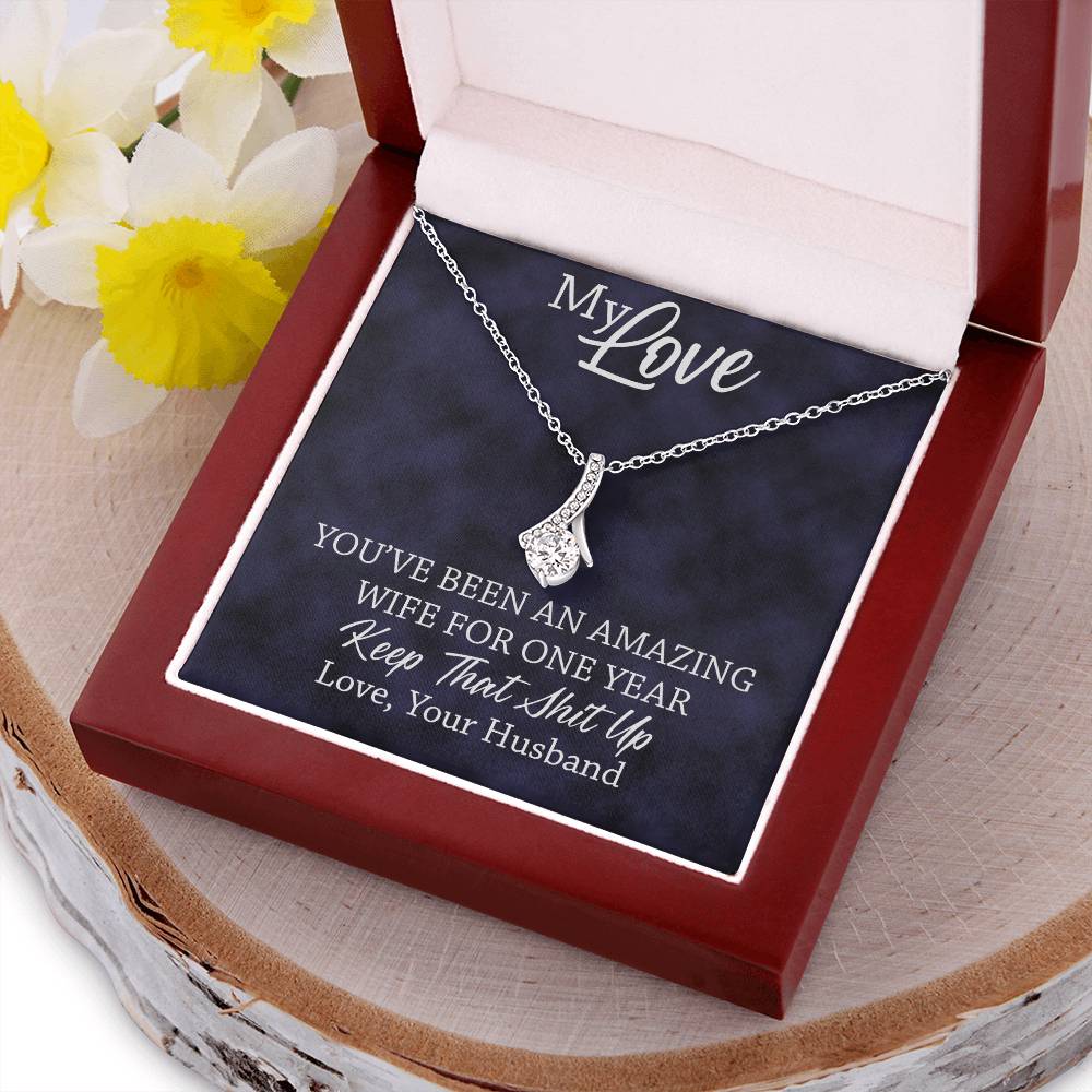 Amazing Wife - 1St Anniversary Gift For Wife Alluring Beauty Necklace