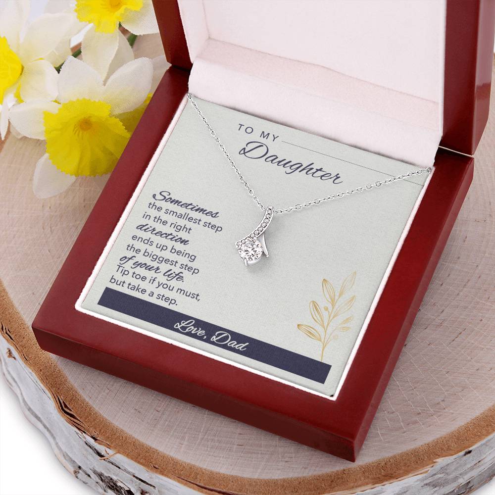 To Daughter Alluring Beauty Necklace Gift  - Gift For Daughter From Dad To My Daughter Necklace Daughter Gift From Dad Daughter Birthday Alluring Beauty Necklace