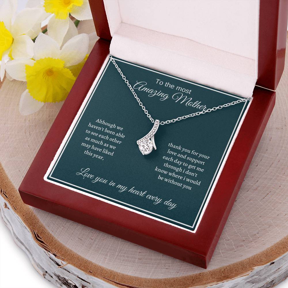 Alluring Necklace Mother Gift For Mother - Love You In My Heart Always Alluring Beauty Necklace