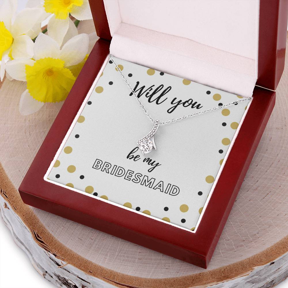 Bridesmaid Wedding Bridesmaid Gift From Bride To Bridesmaid Alluring Beauty Necklace