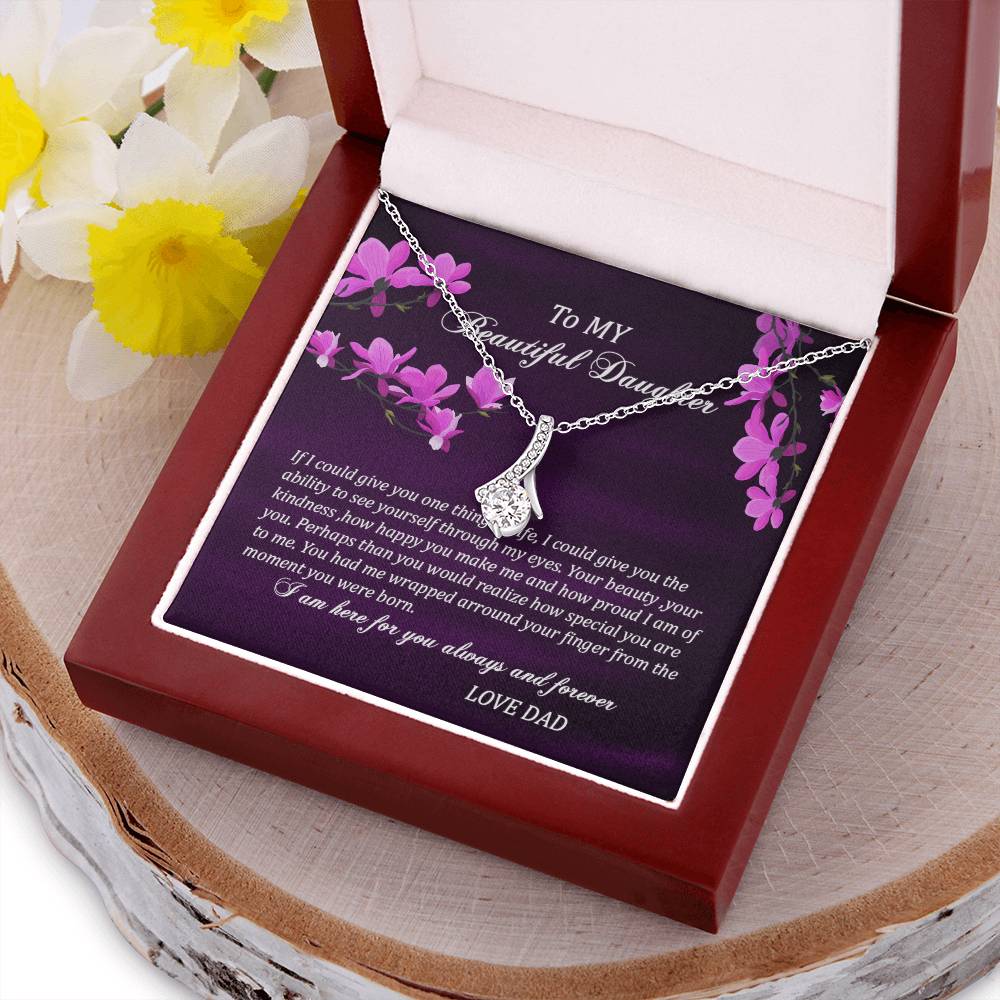 To My Daughter Alluring Beauty Necklace 3  Alluring Beauty Necklace