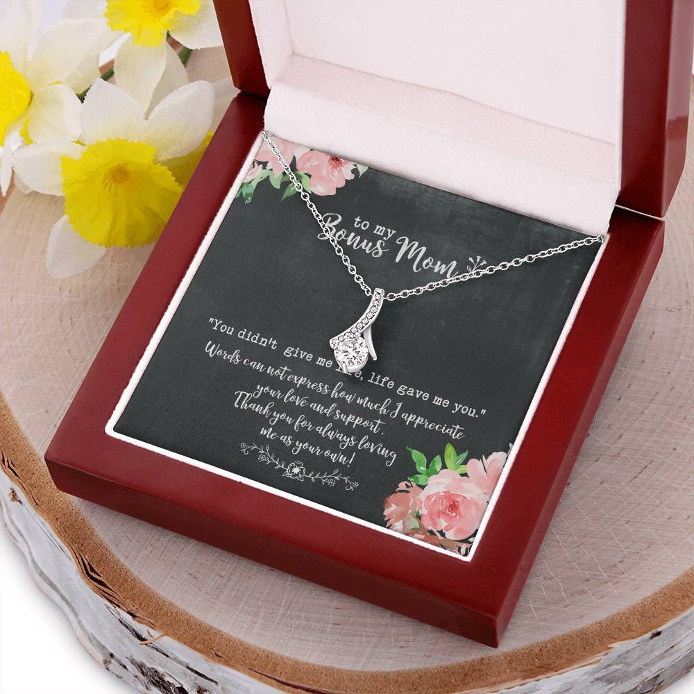Bonus Mom Necklace Stepmom Gift Alluring Beauty Necklace