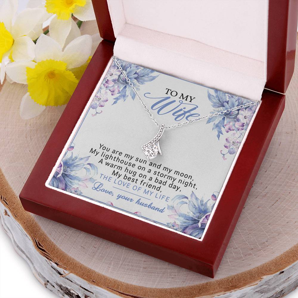 Alluring Beauty Necklace To My Wife You Are My Sun And My Moon Alluring Beauty Necklace