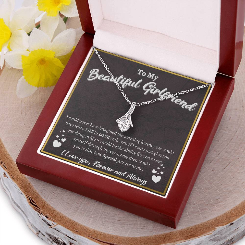 To My Beautiful Girlfriend Alluring Beauty Necklace Alluring Beauty Necklace