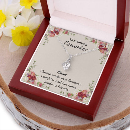 Petit Ribbon - Coworker Leaving - Chance Made Us Colleagues Alluring Beauty Necklace