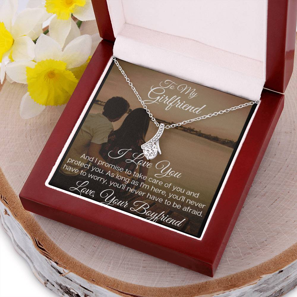 To My Beautiful Girlfriend - The Stunning Alluring Beauty Necklace Alluring Beauty Necklace