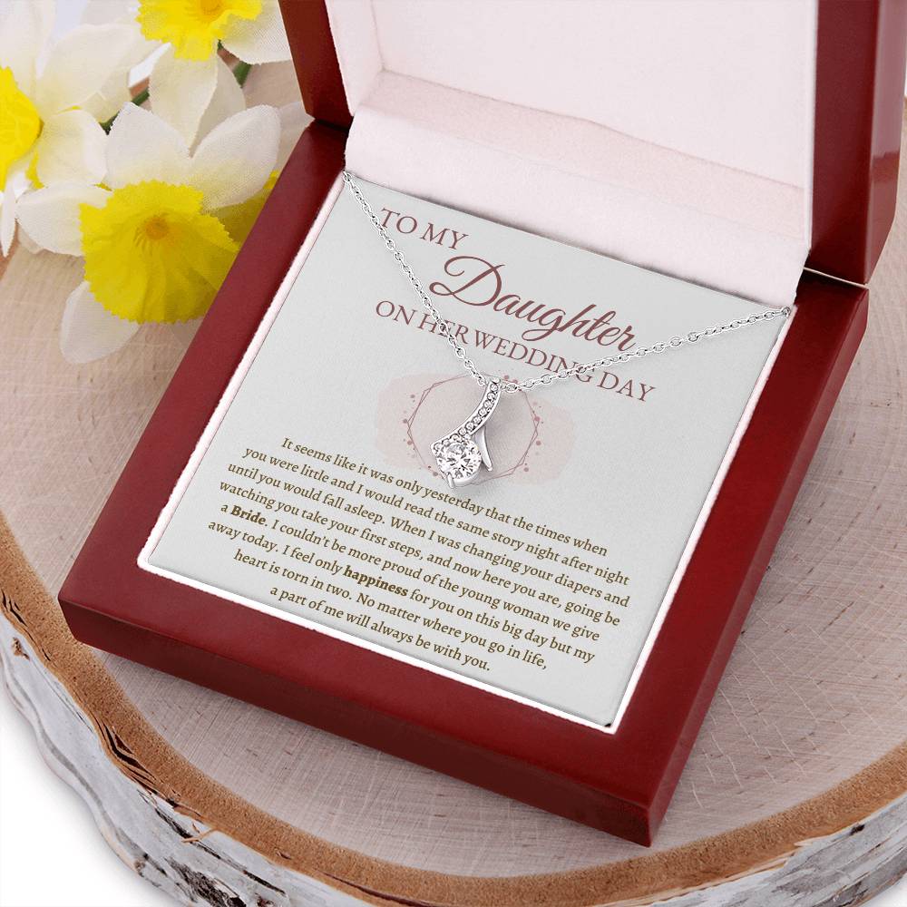 Alluring Necklace Wedding Gift For Daughter - A Part Of Me Will Always Be With You Alluring Beauty Necklace