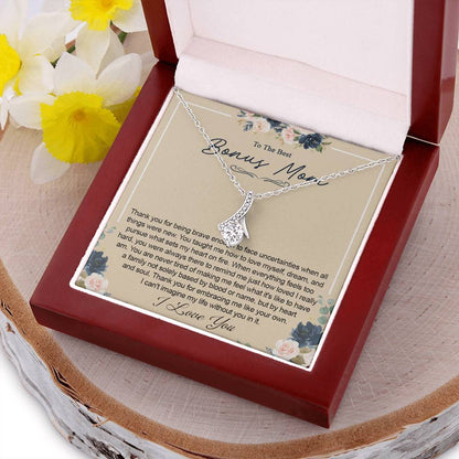 Bonus Mom Necklace Gift For Mom From Daughter Or Son Mother's Day Gift Birthday Anniversary Gift Alluring Beauty Necklace