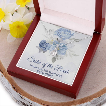 Sister Of The Bride Jewelry Box Sister Of The Bride Necklace Sister In Law Wedding Day Gift Sister Of The Groom Wedding Wedding Necklace Alluring Beauty Necklace
