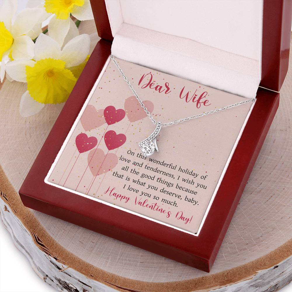 Romantic Valentines Gift For Wife  Valentine's Day For Wife 2022 Alluring Beauty Necklace