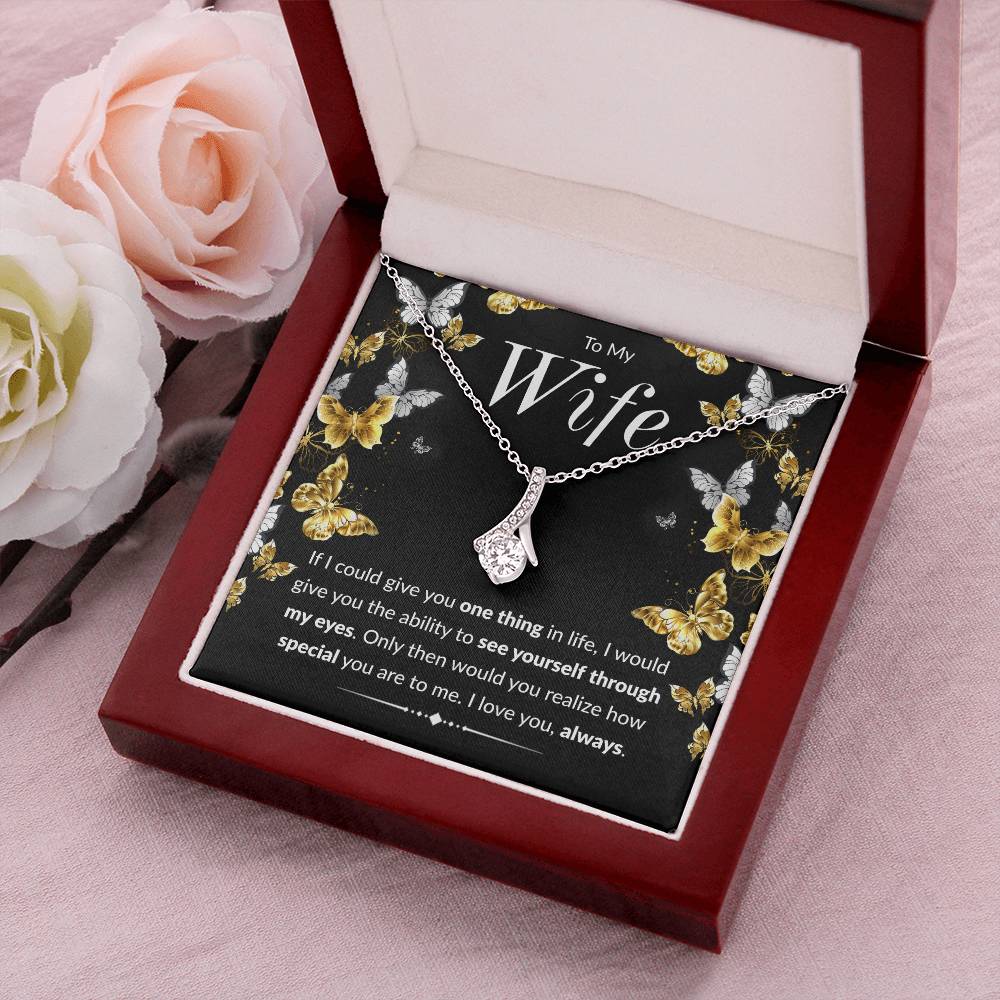 Butterfly Necklace One Thing In Life To Wife Alluring Beauty Necklace