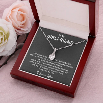 To My Girlfriend- You Are The Missing Piece That I've Been Trying To Find - Necklace Alluring Beauty Necklace