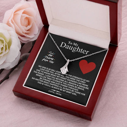 To My Daughter - From Mom Daughter Gift From Mom Anniversary Lovingly Mom Birthday Grown Up Daughter Daughter Birthday Gift From Mom Christmas Gift Alluring Beauty Necklace