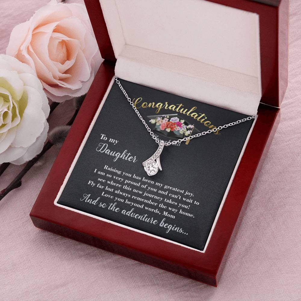 Alluring Beauty Necklace Graduation Gift For Daughter With Message Card Alluring Beauty Necklace