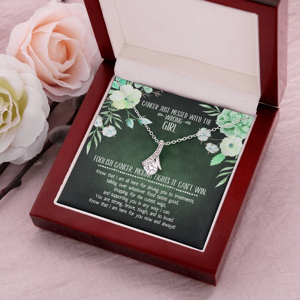 Cancer Diagnosis Support Necklace Alluring Beauty Necklace