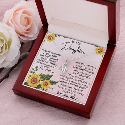 To My Daughter - Alluring Beauty Necklace For Gift - Gift For Daughter 1 Alluring Beauty Necklace