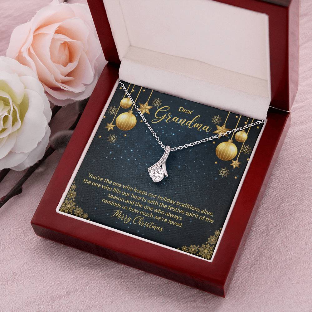 Christmas Gift For Grandma Grandmother Necklace Diamond Necklace Nana Mama Grandparents For Women For Her Alluring Beauty Necklace