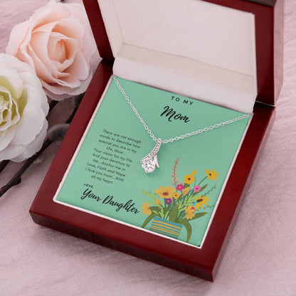 To Mom Thank You Necklace Alluring Beauty Necklace
