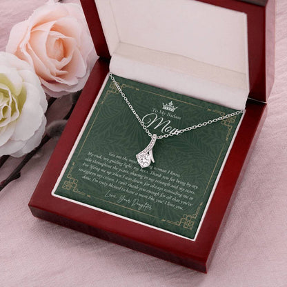 To My Badass Mom Necklace  Badass Mom Gift  Mother’S Day Gift  Birthday Gift  Gift From Daughter On Wedding Day 10 Alluring Beauty Necklace