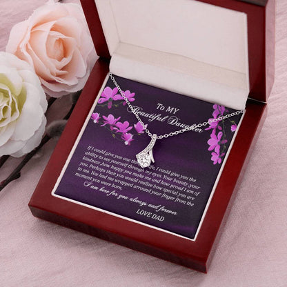 To My Daughter Alluring Beauty Necklace 3  Alluring Beauty Necklace