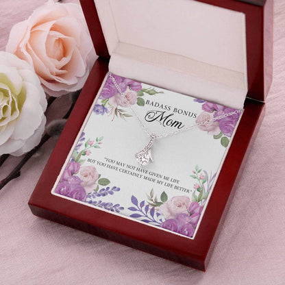 Badass Bonus Mom Necklace Alluring Beauty Necklace