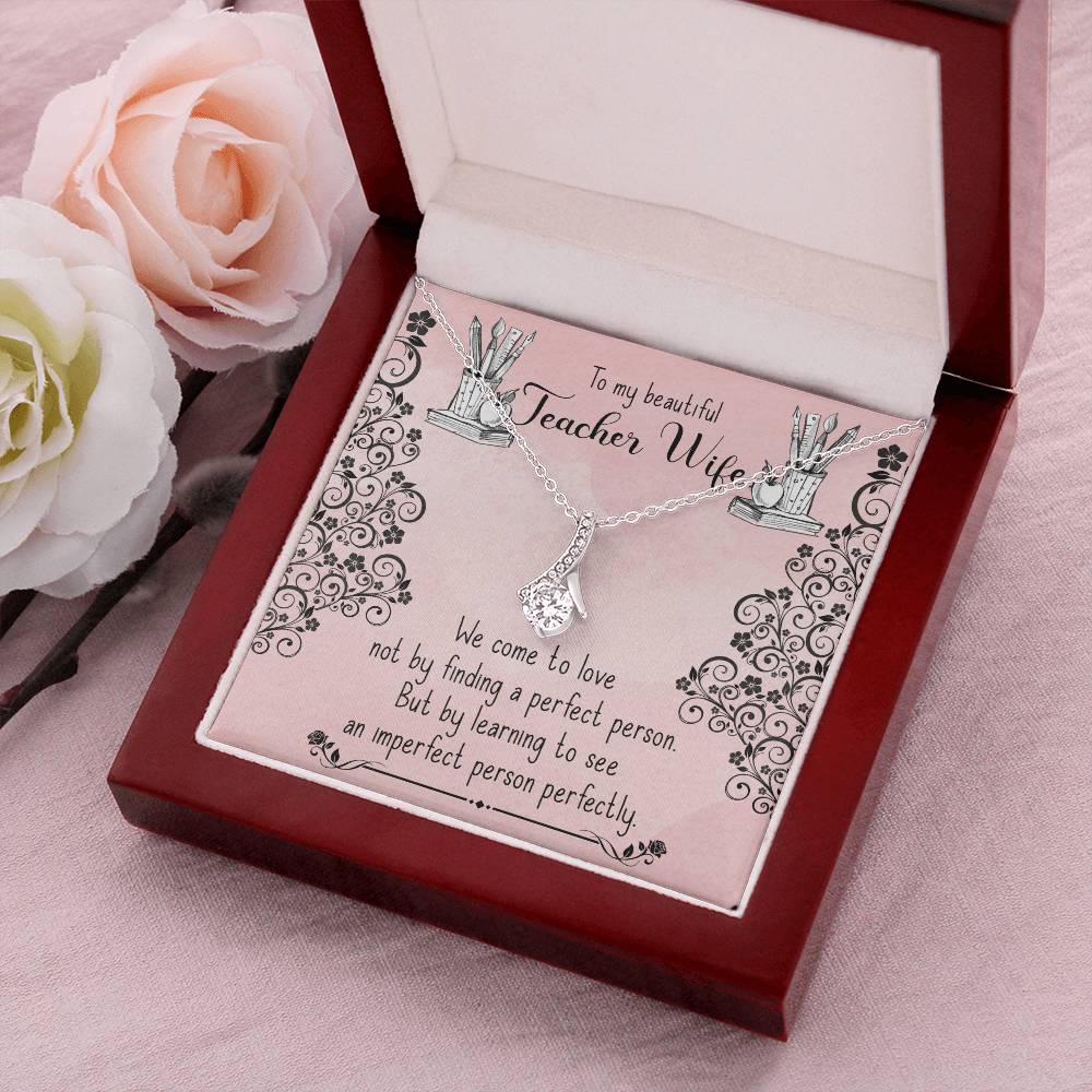 Beautiful Sparkly Pendant Teacher Wife Alluring Beauty Necklace