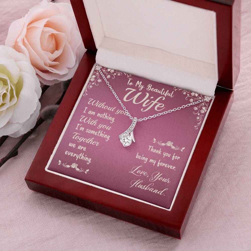 To My Beautiful Wife Alluring Beauty Necklace Alluring Beauty Necklace
