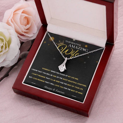 To My Beautiful Amazing Wife Alluring Beauty Necklace