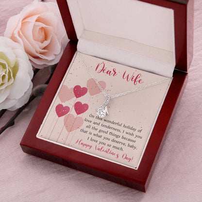 Romantic Valentines Gift For Wife  Valentine's Day For Wife 2022 Alluring Beauty Necklace