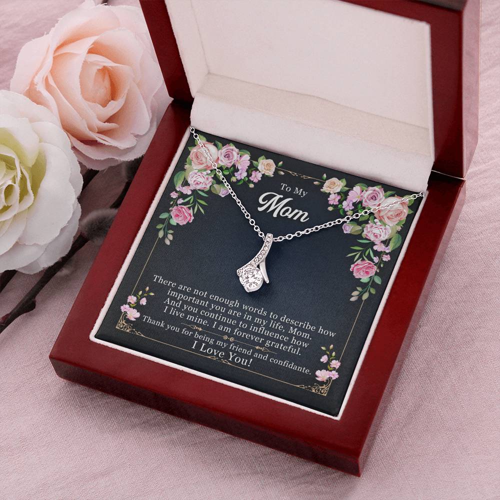 Best Gift For Mom Alluring Beauty Necklace With Pod Message Card 1  Alluring Beauty Necklace