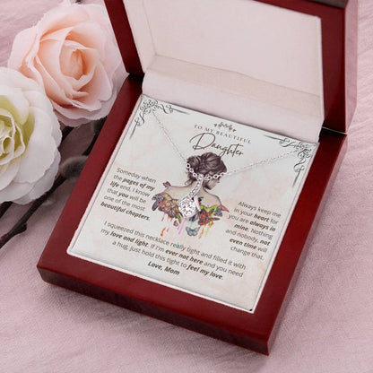 To My Beautiful Daughter My Love And Light Necklace Alluring Beauty Necklace
