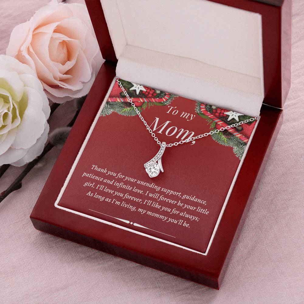 Christmas Gift To Mom - Will Forever Be Your Little Girl. I'll Love You Forever I'll Like You For Always Alluring Beauty Necklace